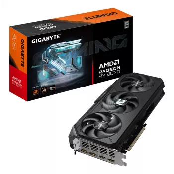 Gigabyte Radeon RX 9070 GAMING OC 16G GV-R9070GAMING OC-16GD κάρτα γραφικών, 16 GB GDDR6, 256-bit, PCIe 5.0, 2700 MHz, 2x HDMI, 2x DisplayPort, 3 ανεμιστήρες