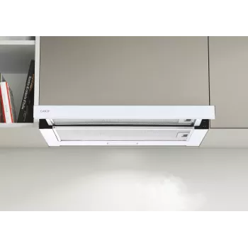 Candy CBT625/2W/1 τηλεσκοπικός απορροφητήρας, 60 cm, 332 m³/h, LED, λευκός