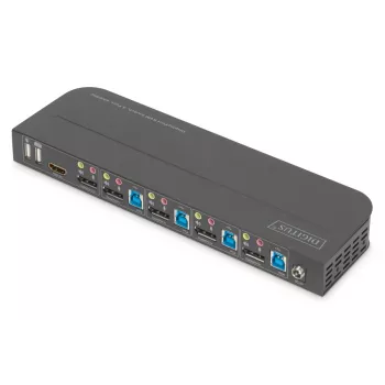 Διακόπτης KVM DIGITUS 4x1 DP DP/HDMI Out USB 4Kx2K 60Hz