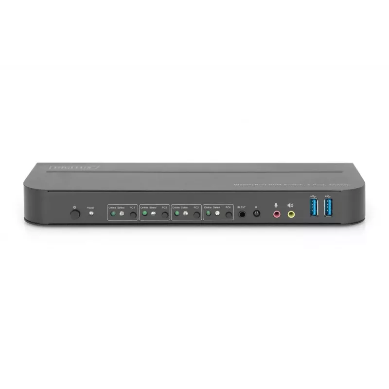 Διακόπτης KVM DIGITUS 4x1 DP DP/HDMI Out USB 4Kx2K 60Hz