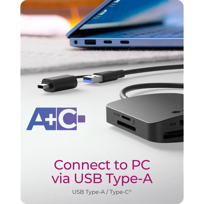 Αναγνώστης καρτών ICY BOX IB-CR302-CU3 USB 3.2 Gen 1 (3.1 Gen 1) Type-A Μαύρο