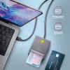 Αναγνώστης καρτών Axagon CRE-SM3TC USB 2.0 Type-C γκρι SmartMedia