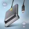 Αναγνώστης καρτών Axagon CRE-SM3TC USB 2.0 Type-C γκρι SmartMedia