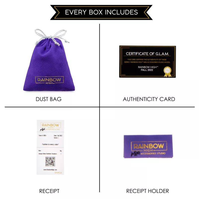Rainbow High Accessories Studio Series 1, S Assortment σε PDQ Παπούτσια κούκλας