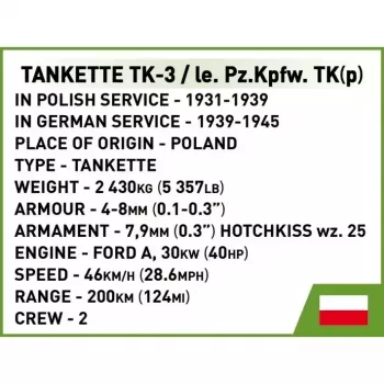 Cobi Blocks Tankette TK-3 σετ κατασκευής – 323 τεμάχια