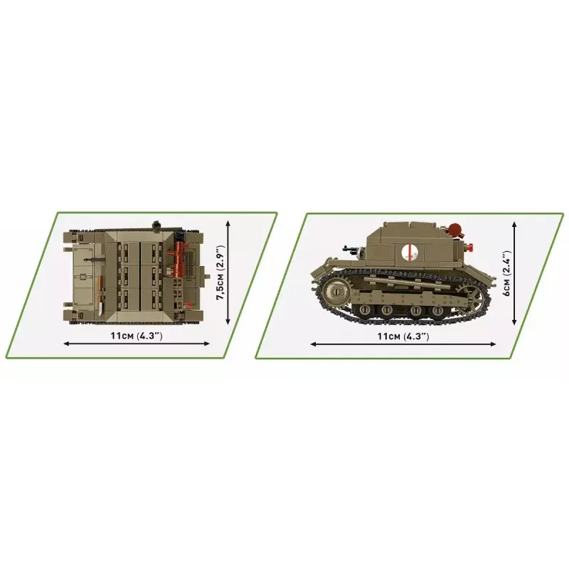 Cobi Blocks Tankette TK-3 σετ κατασκευής – 323 τεμάχια