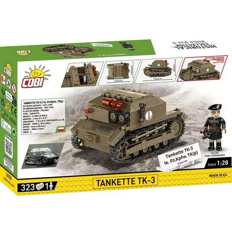 Cobi Blocks Tankette TK-3 σετ κατασκευής – 323 τεμάχια