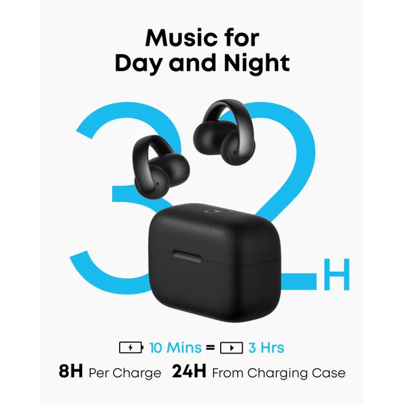 ANKER Ακουστικά - Soundcore Aeroclip - μαύρο