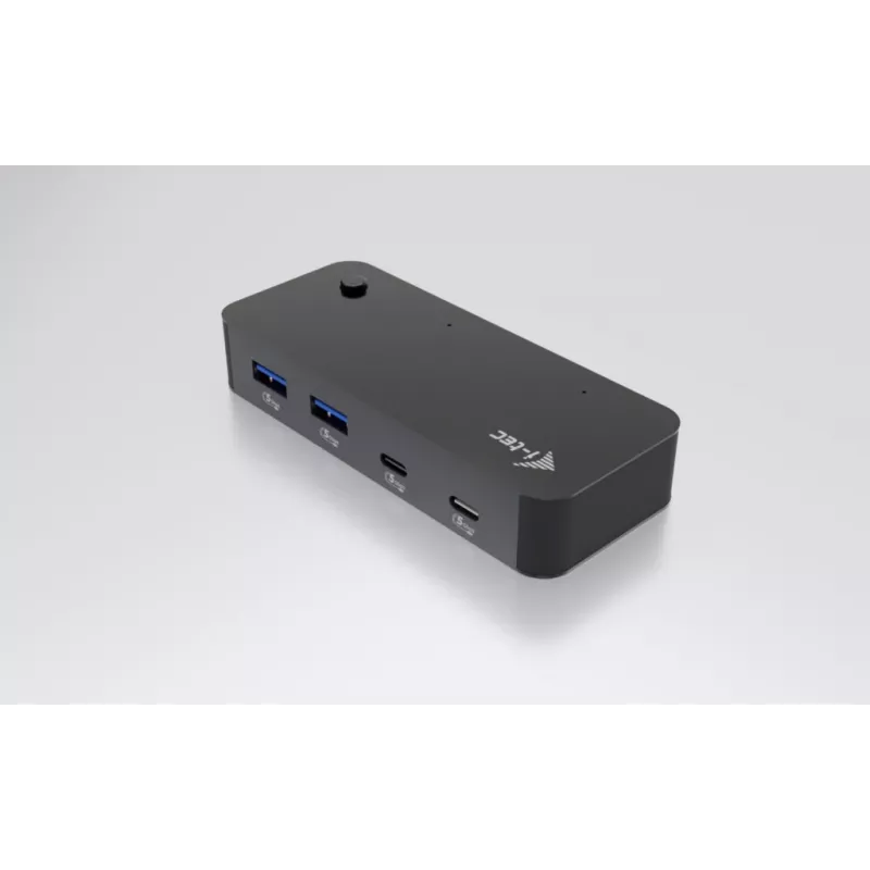 i-tec Universal KVM HUB 2x USB-C 2x USB-A 3.0 5000 Mbit/s μαύρο