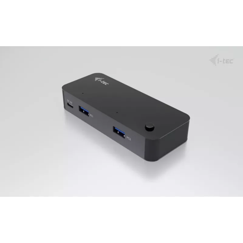 i-tec Universal KVM HUB 2x USB-C 2x USB-A 3.0 5000 Mbit/s μαύρο