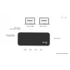 i-tec Universal KVM HUB 2x USB-C 2x USB-A 3.0 5000 Mbit/s μαύρο