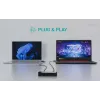 i-tec Universal KVM HUB 2x USB-C 2x USB-A 3.0 5000 Mbit/s μαύρο