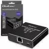 Ethernet splitter QOLTEC 52294 1x3 RJ45 με είσοδο τροφοδοσίας USB-C