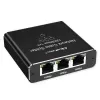 Ethernet splitter QOLTEC 52294 1x3 RJ45 με είσοδο τροφοδοσίας USB-C