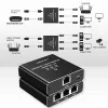 Ethernet splitter QOLTEC 52294 1x3 RJ45 με είσοδο τροφοδοσίας USB-C