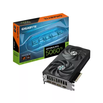 GIGABYTE GeForce RTX 5060 Ti EAGLE OC 16G Κάρτα γραφικών - 16 GB GDDR7, 128 Bit, PCI-E 5.0, 2617 MHz πυρήνας, 3 x DisplayPort, 1 x HDMI, GV-N506TEAGLE OC-16GD