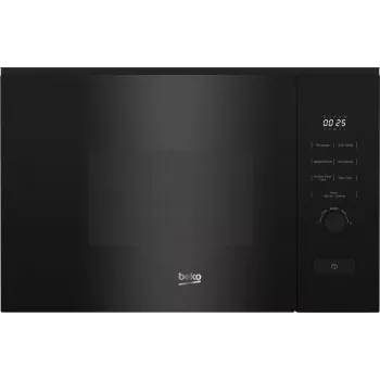 Beko BMGB20212B εντοιχιζόμενος φούρνος μικροκυμάτων με γκριλ, 20 l, 800 W, γκριλ 1000 W, περιστρεφόμενο πιάτο 31,5 cm, ηλεκτρονικός έλεγχος, μαύρος