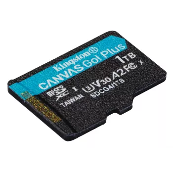 Kingston Technology 1TB microSDXC Canvas Go Plus Gen4 200R A2 U3 ατομική συσκευασία χωρίς αντάπτορα