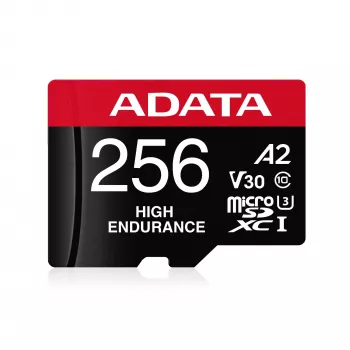 Κάρτα μνήμης MicroSDXC ADATA 256 GB AUSDX256GUI3V30SHA2-RA1 UHS-I Class 10 V30 (ανάγνωση 100 MB/s, εγγραφή 80 MB/s) με αντάπτορα SD