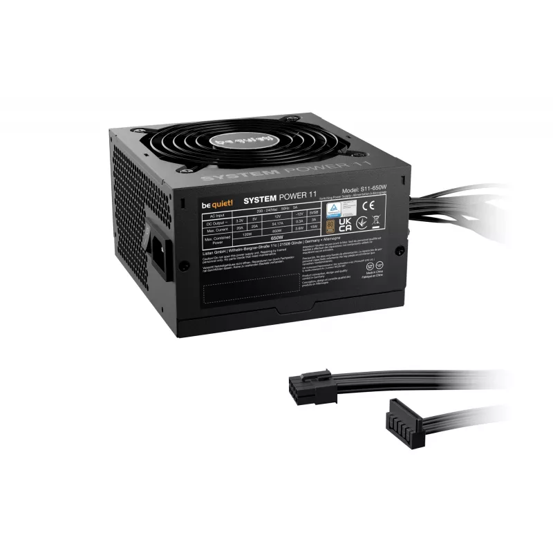 be quiet! System Power 11 650W τροφοδοτικό 20+4 pin ATX ATX μαύρο