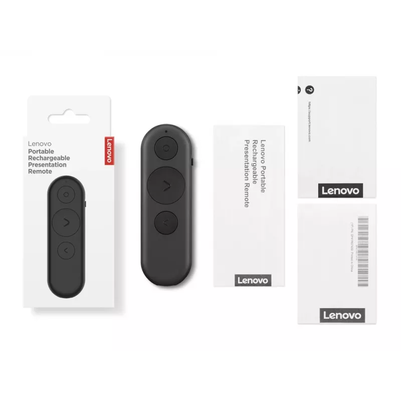 Bluetooth τηλεχειριστήριο Lenovo 4XW1S62316 Universal 30m Range 3 Buttons