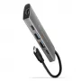 Axagon HMC-5G21 USB 10Gbps Hub, 2x USB-A, 2x USB-C, HDMI 4k/30Hz, PD 60W, καλώδιο USB-C