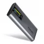 Axagon EEM2-SD2 USB-C 10Gbps - θήκη DISPLAY για M.2 NVMe & SATA SSD