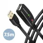 Axagon ADR-207 καλώδιο επέκτασης USB 7,5 m USB 2.0 μαύρο