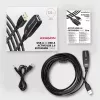 Axagon ADR-207 καλώδιο επέκτασης USB 7,5 m USB 2.0 μαύρο