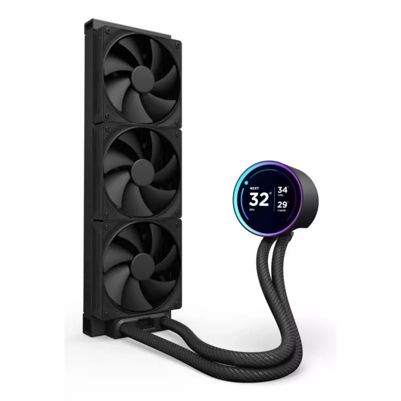 Υγρόψυκτη μονάδα All-in-One NZXT Kraken Elite 360 12 cm Μαύρο