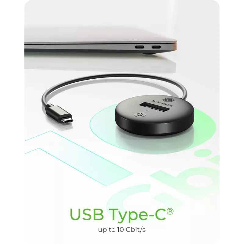 ICY BOX IB-1610MCD-C31 USB 3.2 Gen 2 (3.1 Gen 1) Type-C μαύρο