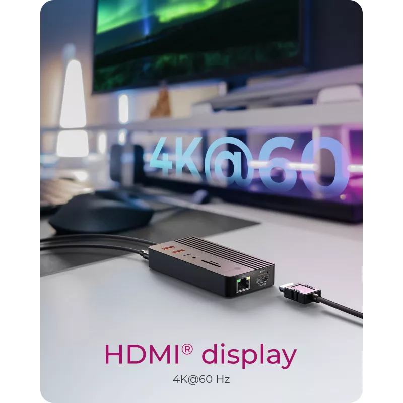 ICY BOX IB-DK4072M-CU31 USB 3.2 Gen 2 (3.1 Gen 1) Type-C μαύρο