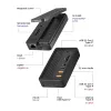 ICY BOX IB-DK4072M-CU31 USB 3.2 Gen 2 (3.1 Gen 1) Type-C μαύρο