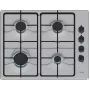 Bosch Serie 2 PBP6B5K80 εστίες Ανοξείδωτο ατσάλι Εντοιχιζόμενες 60 cm Αέριο 4 ζώνη(-ες)