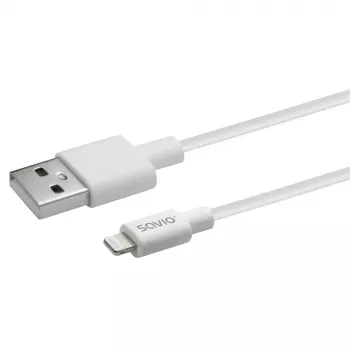 Καλώδιο USB Savio CL-192 1m USB A USB 2.0 Λευκό