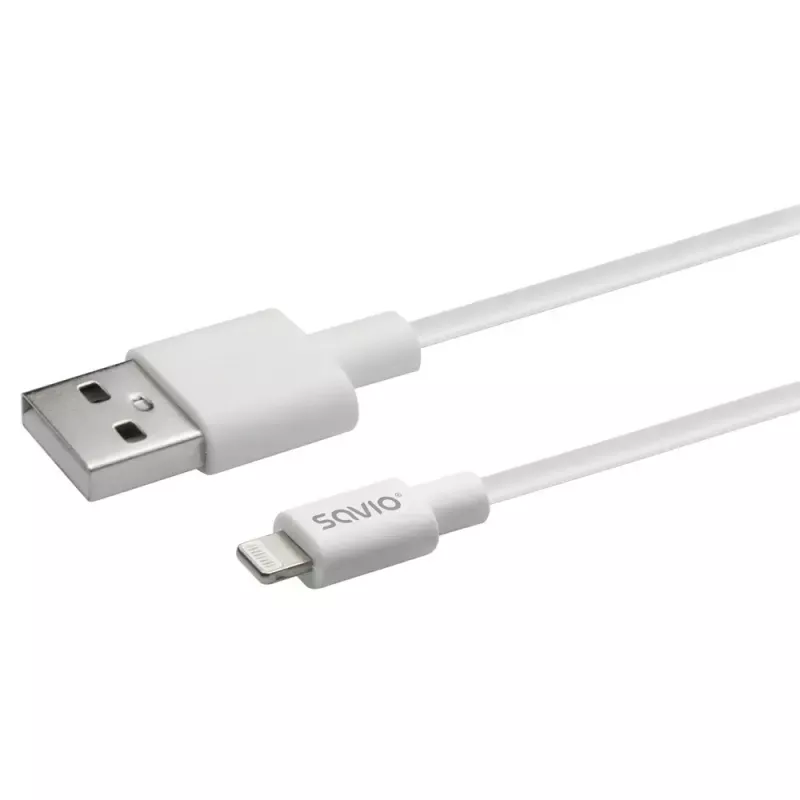 Καλώδιο USB Savio CL-192 1m USB A USB 2.0 Λευκό