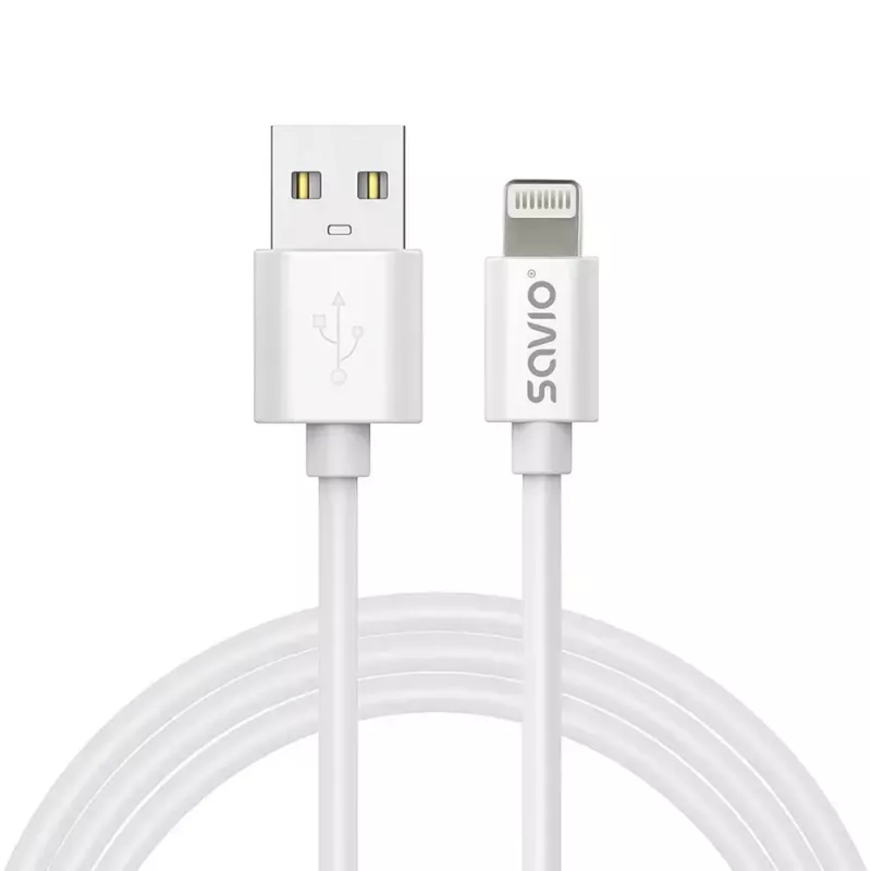 Καλώδιο USB Savio CL-192 1m USB A USB 2.0 Λευκό