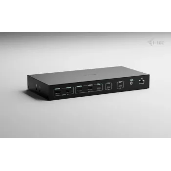 ITEC i-tec USB-C KVM Dock PRO για τρεις hosts, Dual-Video, 2x Power Delivery (max. 92W), USB 3.2, 10 Gbit/s, Gigabit-Ethernet