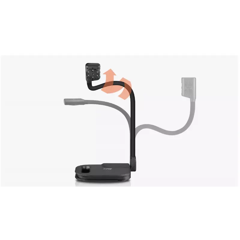 AVer AVerVision U50+ κάμερα εγγράφων, 8 MP CMOS, 1080p, 60 fps, ψηφιακό ζουμ 16x, USB 2.0, μαύρη
