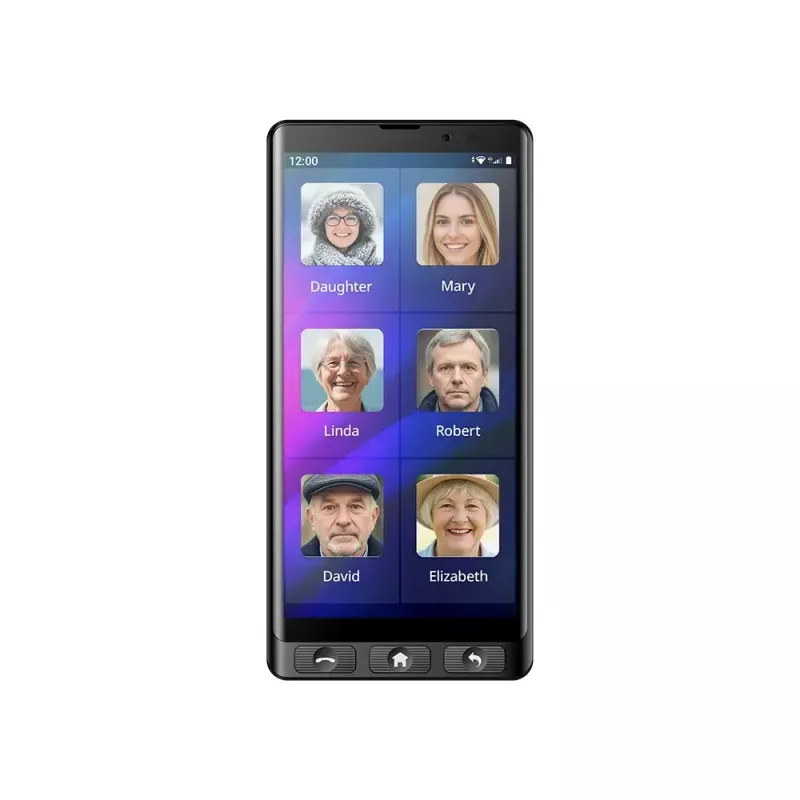 MAXCOM MS601 4G smartphone για ηλικιωμένους, 6 ιντσών, 4GB/64GB, Android 14, μαύρο