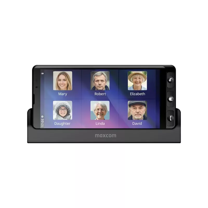 MAXCOM MS601 4G smartphone για ηλικιωμένους, 6 ιντσών, 4GB/64GB, Android 14, μαύρο