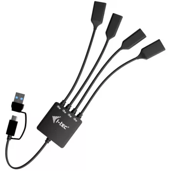 i-tec USB-C/USB-A Καλώδιο-HUB 4 Θύρες (2x USB-C, 2x USB-A)
