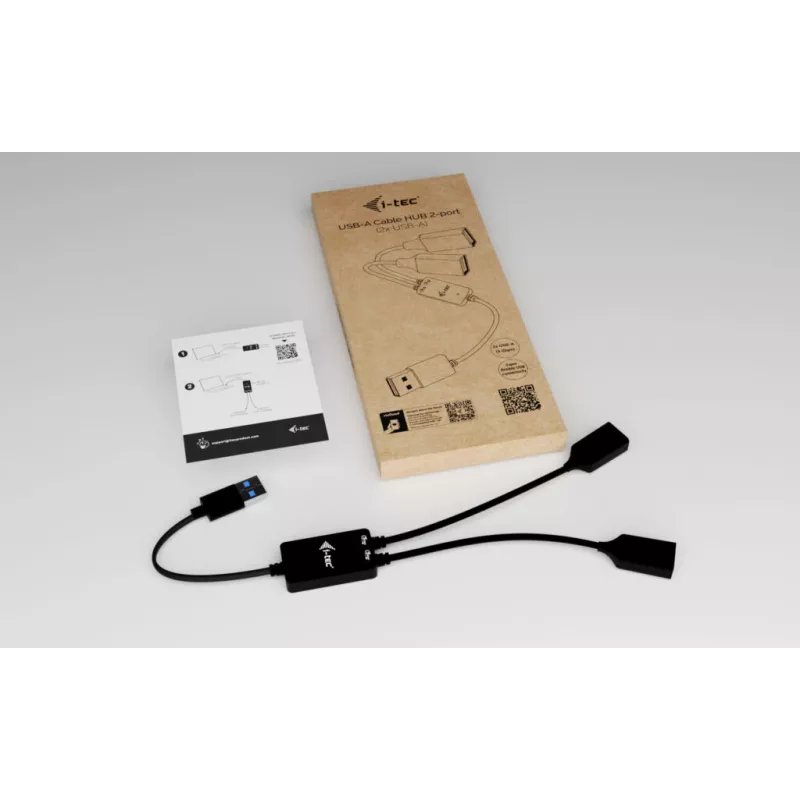 USB-A-Hub ITEC U3CBLHUB2A — 2 Θύρες, USB 3.0 έως 5 Gbit/s