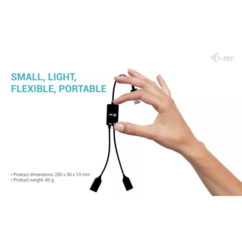 USB-A-Hub ITEC U3CBLHUB2A — 2 Θύρες, USB 3.0 έως 5 Gbit/s