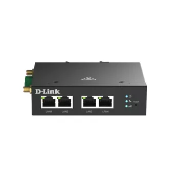Router κινητής τηλεφωνίας D-Link DWM-314-T 4G LTE VPN Μαύρο τοποθέτηση σε ράγα DIN