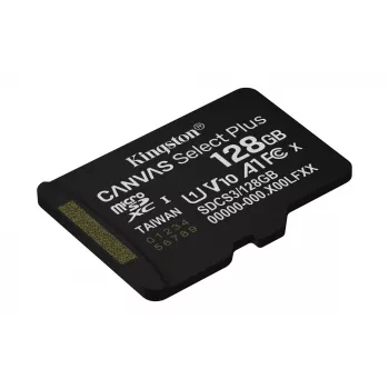 Kingston Technology 128GB micSDXC Canvas Select Plus Gen3 150R A1 μεμονωμένη συσκευασία χωρίς ADP