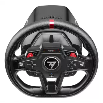Τιμόνι και πεντάλ Thrustmaster T248R μαύρο — USB, υβριδική μετάδοση, Force Feedback, οθόνη LCD, δερμάτινο τιμόνι