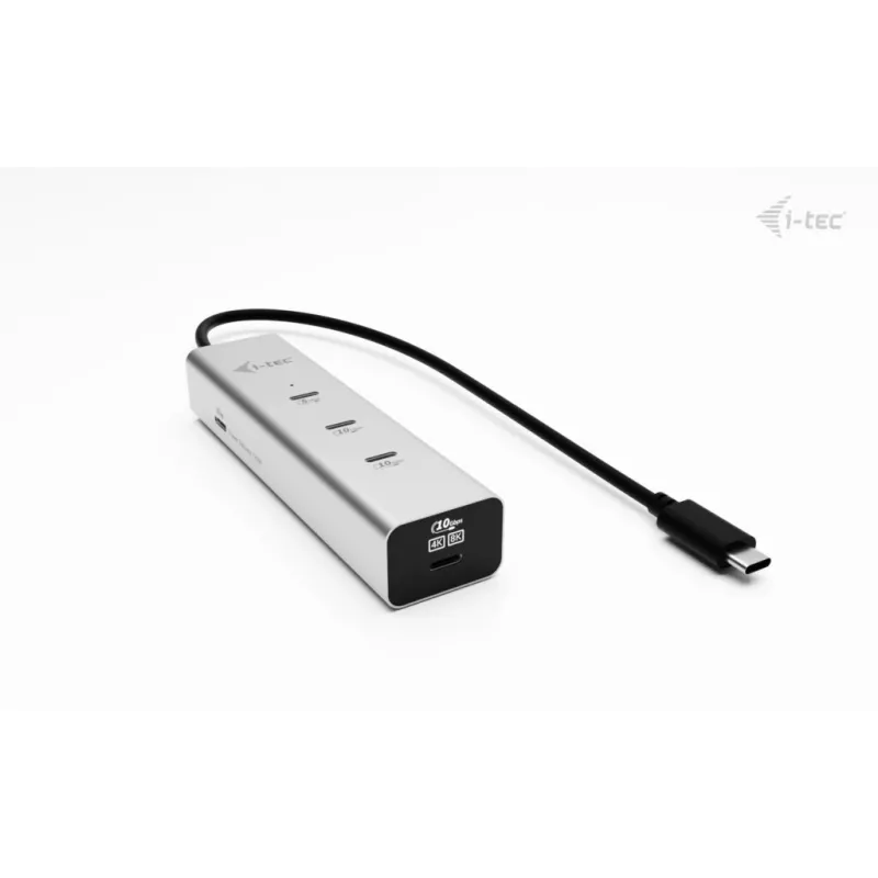 i-tec Metal USB-C Charging HUB 5 θυρών με USB-C Video 8K + Power Delivery 85W
