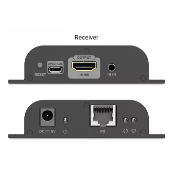 DIGITUS HDMI IP Extender Set - 4K/60Hz 120/200 m, ένα-προς-πολλά, CAT, μαύρο