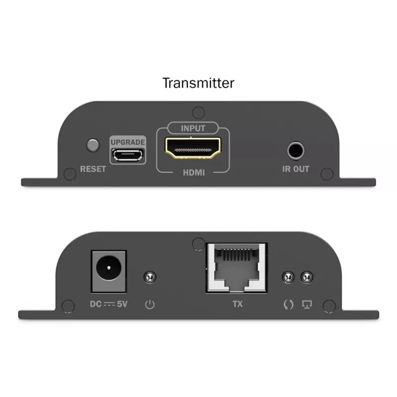 DIGITUS HDMI IP Extender Set - 4K/60Hz 120/200 m, ένα-προς-πολλά, CAT, μαύρο